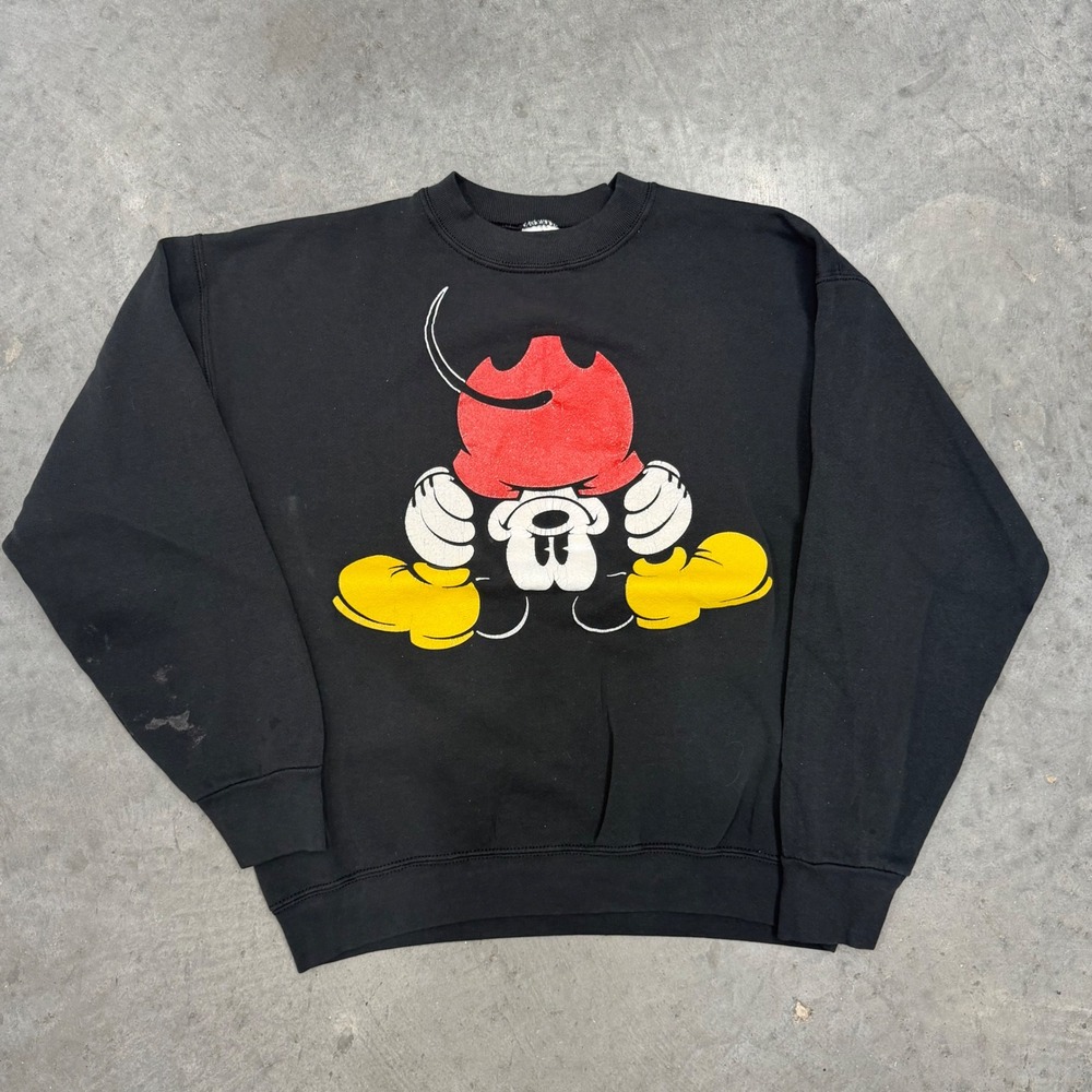 Vintage Mickey & Co Disney Mickey Mouse Graphic Crewneck Sweatshirt Black M